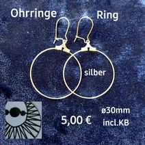Ohrringe Ring silber